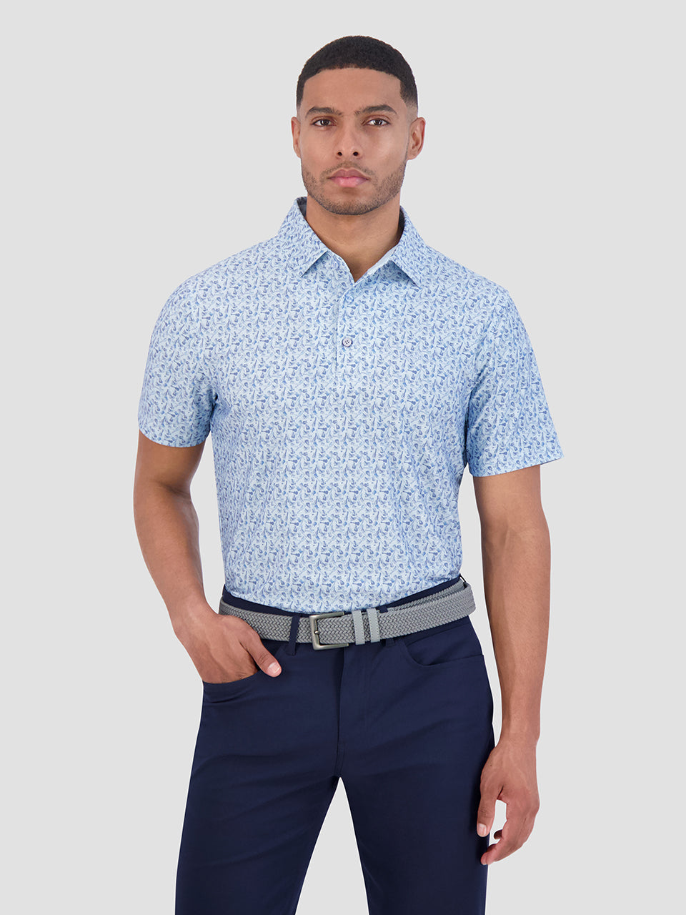 Polos Ben Sherman Mini Guitar Tech Jersey Sports Fit Bleu | JJB-09649495